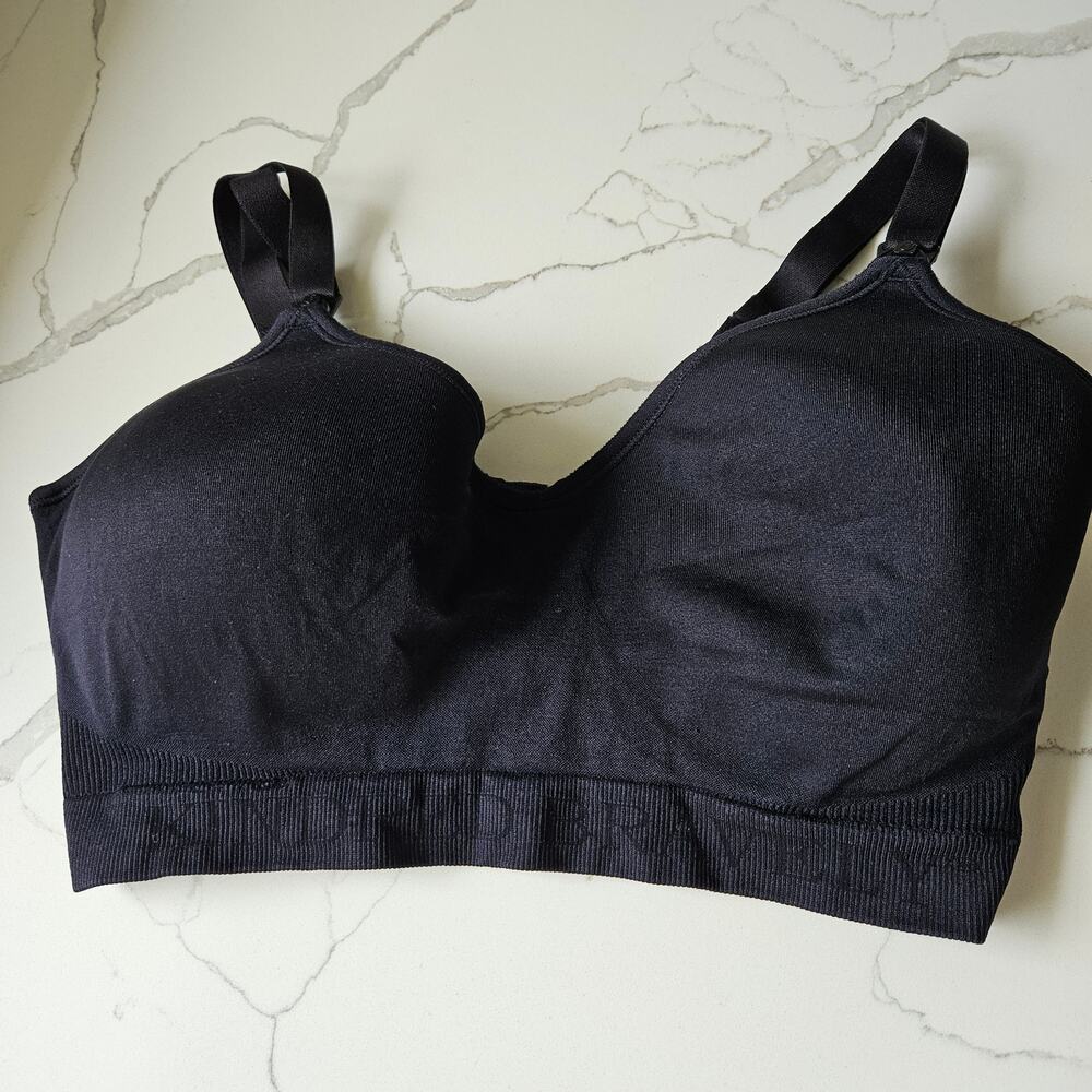 Kindred Bravely Signature Sublime Contour Maternity & Nursing Bra Black Lg Busty